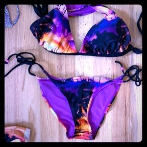 Tropical sunset bikini